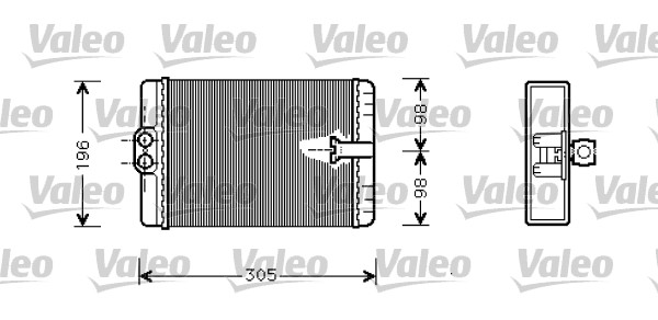 VALEO Fűtőradiátor 812366_VALEO