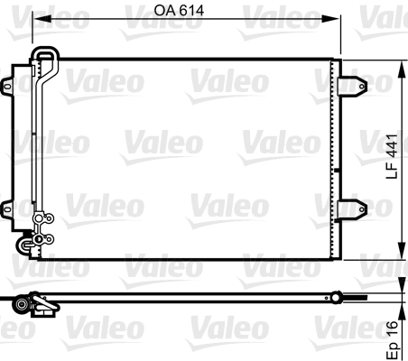 VALEO Klímahűtő 814002_VALEO