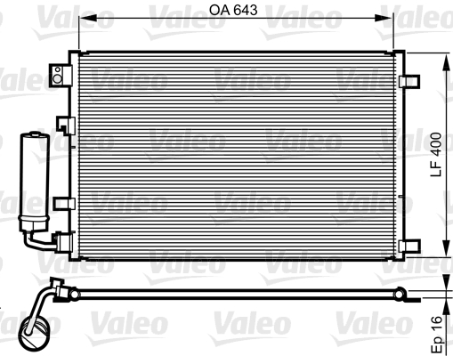 VALEO Klímahűtő 814008_VALEO