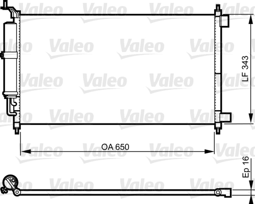 VALEO Klímahűtő 814221_VALEO