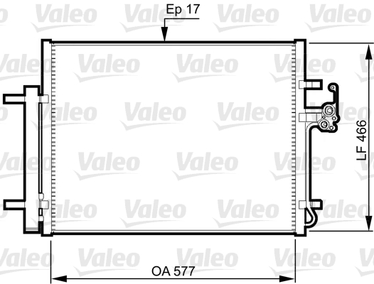 VALEO Klímahűtő 814360_VALEO