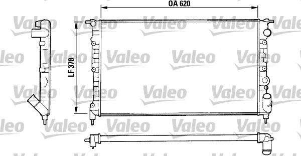 VALEO Vízhűtő TA505_VALEO