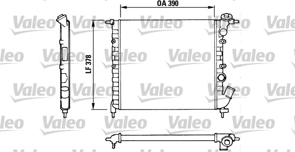 VALEO Vízhűtő TA487_VALEO