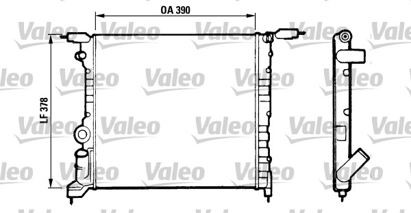 VALEO Vízhűtő 816657_VALEO