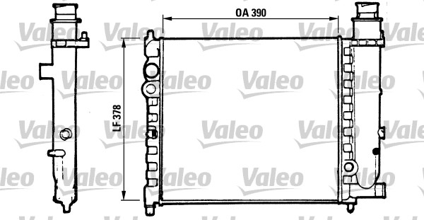 VALEO Vízhűtő TA235_VALEO