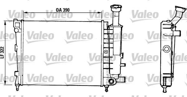 VALEO Vízhűtő 816706_VALEO