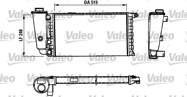 VALEO Vízhűtő TA591_VALEO