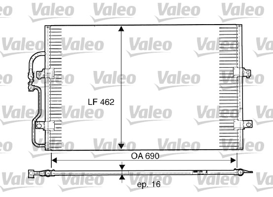 VALEO Klímahűtő CA006_VALEO