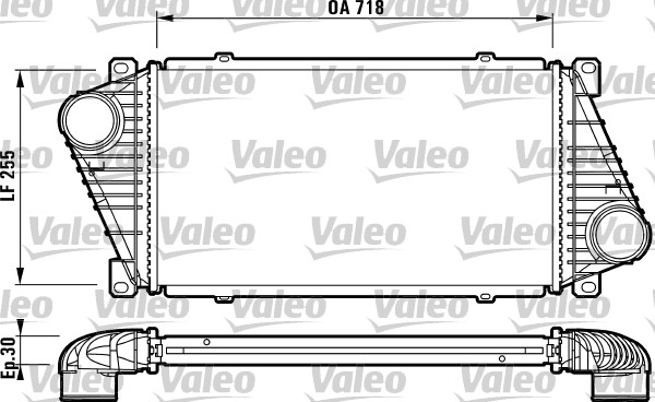 VALEO Töltőlevegő hűtő 816890_VALEO