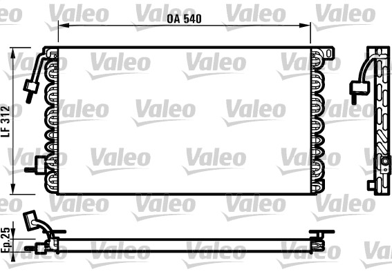 VALEO Klímahűtő T864R_VALEO