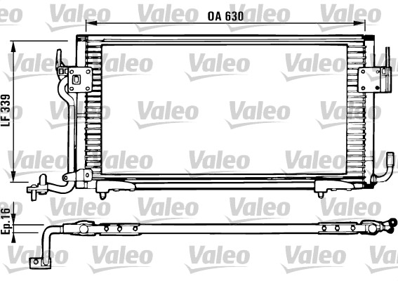 VALEO Klímahűtő CA1021_VALEO