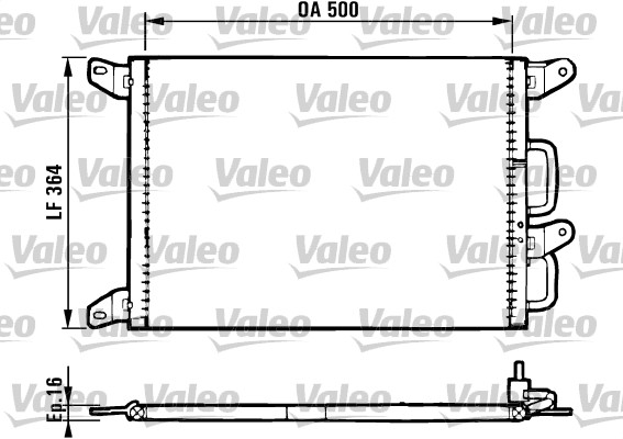 VALEO Klímahűtő CA1092_VALEO