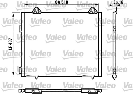 VALEO Klímahűtő CA1091_VALEO