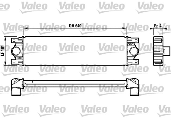 VALEO Töltőlevegő hűtő IA1006_VALEO