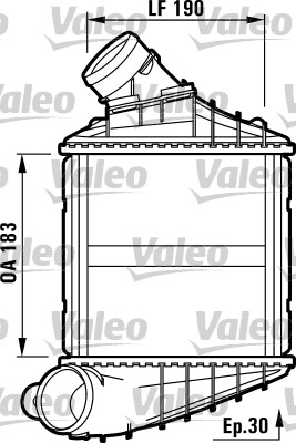 VALEO Töltőlevegő hűtő IA1173_VALEO