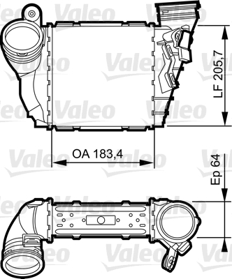 VALEO Töltőlevegő hűtő 817557_VALEO