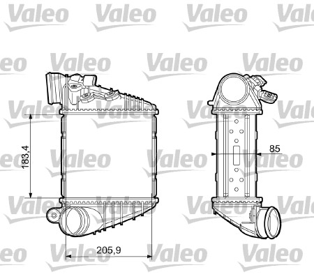 VALEO Töltőlevegő hűtő 817653_VALEO