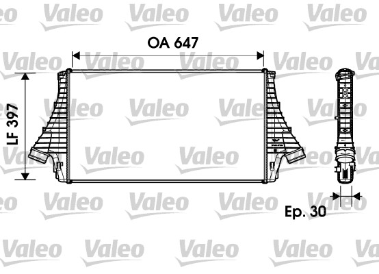 VALEO Töltőlevegő hűtő 817729_VALEO