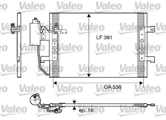 VALEO Klímahűtő 817841_VALEO