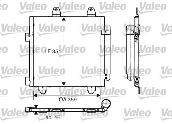 VALEO Klímahűtő 818013_VALEO