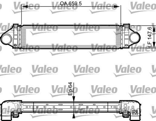 VALEO Töltőlevegő hűtő 818238_VALEO