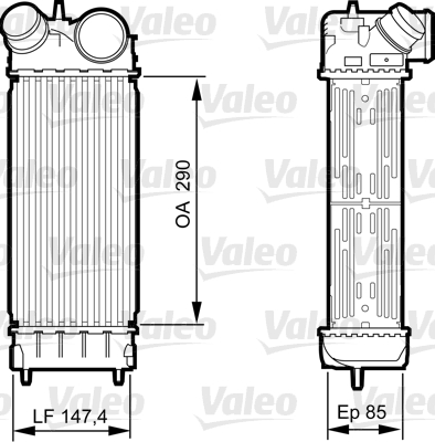 VALEO Töltőlevegő hűtő 818241_VALEO