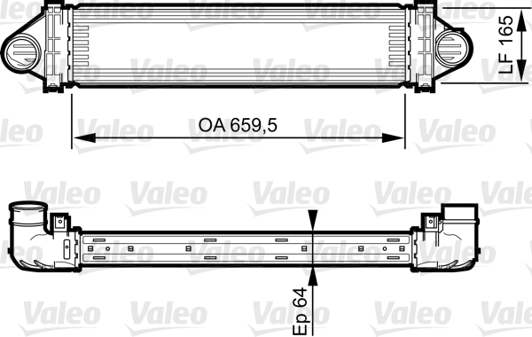 VALEO Töltőlevegő hűtő 818245_VALEO