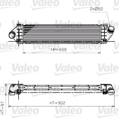 VALEO Töltőlevegő hűtő 818246_VALEO