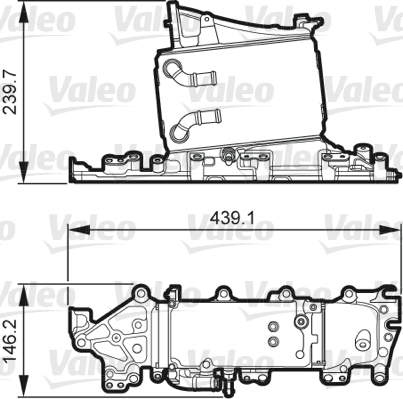 VALEO Töltőlevegő hűtő 818265_VALEO