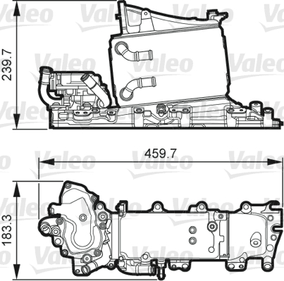 VALEO Töltőlevegő hűtő 818268_VALEO