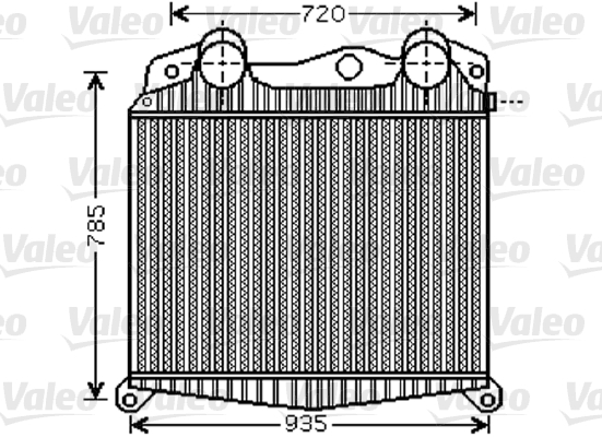 VALEO Töltőlevegő hűtő 818742_VALEO