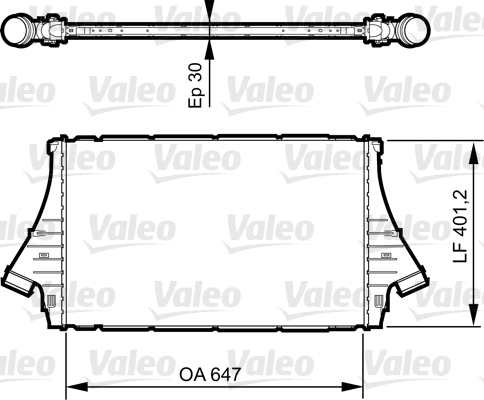 VALEO Töltőlevegő hűtő 818840_VALEO