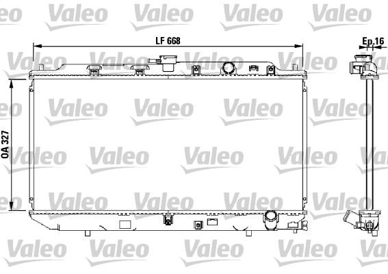 VALEO Vízhűtő 819193_VALEO