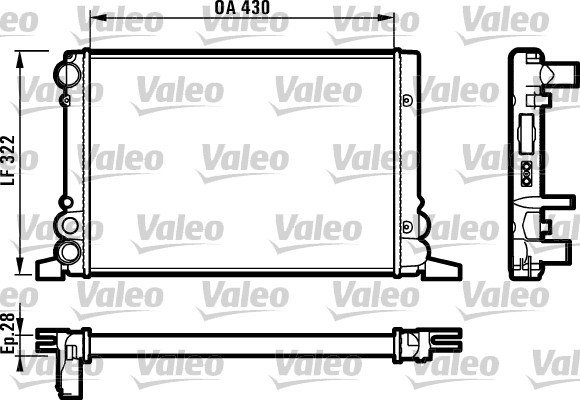 VALEO Vízhűtő RM1154_VALEO