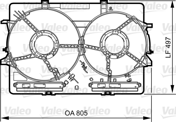 VALEO Hűtőventillátor tartó 820757_VALEO