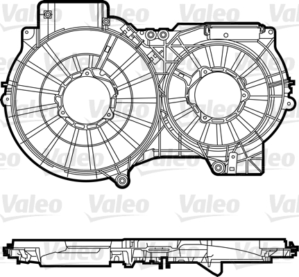 VALEO Hűtőventillátor tartó 820759_VALEO