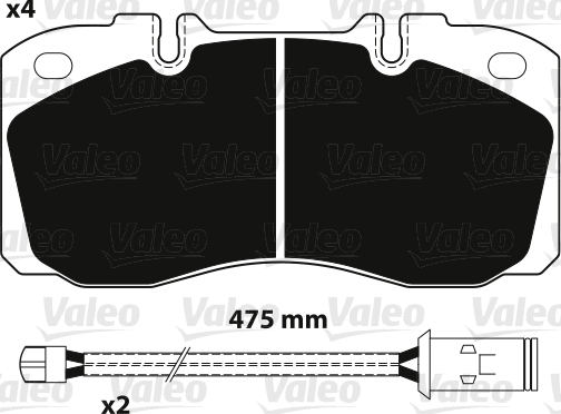 VALEO Fékbetét, mind 882233_VALEO