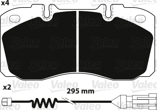 VALEO Első fékbetét 882234_VALEO