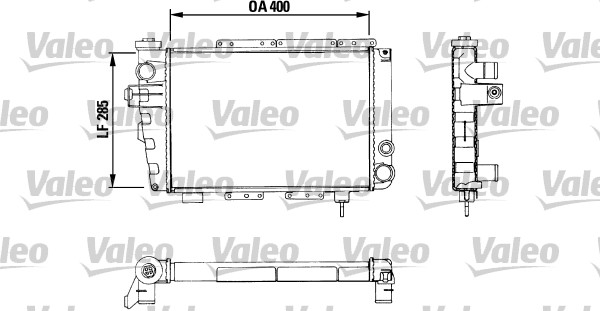 VALEO Vízhűtő TA176_VALEO