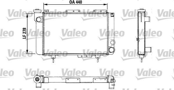 VALEO Vízhűtő TA058_VALEO