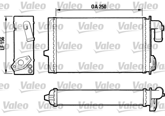 VALEO Fűtőradiátor T180_VALEO