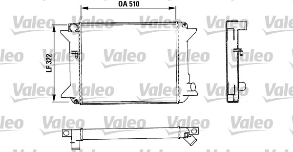 VALEO Vízhűtő TA372_VALEO