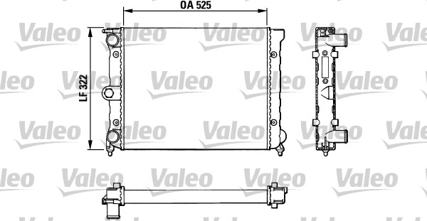 VALEO Vízhűtő TA344_VALEO