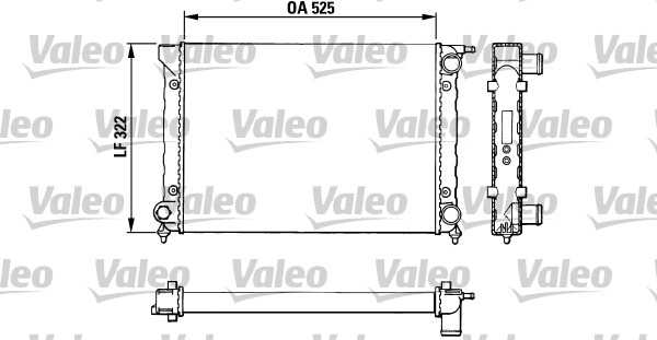 VALEO Vízhűtő TA343_VALEO