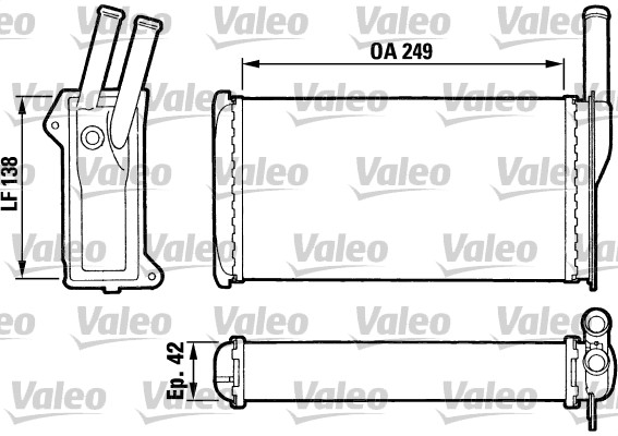 VALEO Fűtőradiátor T071_VALEO