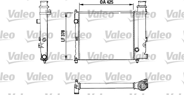 VALEO Vízhűtő TA164_VALEO