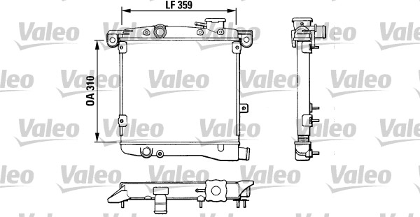 VALEO Vízhűtő TA141_VALEO