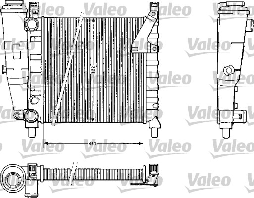 VALEO Vízhűtő TA388_VALEO