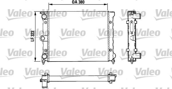 VALEO Vízhűtő TA340_VALEO