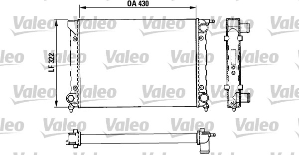 VALEO Vízhűtő TA342_VALEO